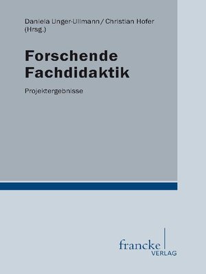 cover image of Forschende Fachdidaktik